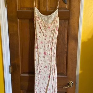 Hugo Buscati spaghetti strap Victorian lace top dress